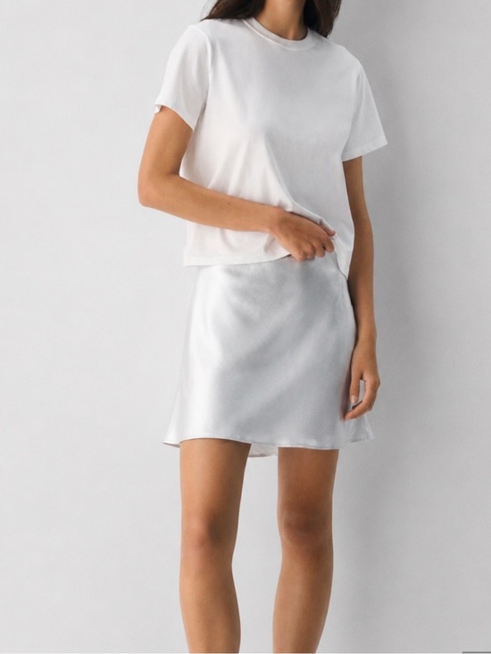 Aritzia Dresses & Skirts - Aritzia Babaton satin slip skirt BLUE